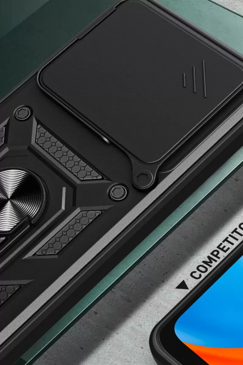 Newface Xiaomi Mi 14T Pro Kılıf Pars Lens Yüzüklü Silikon - Lacivert