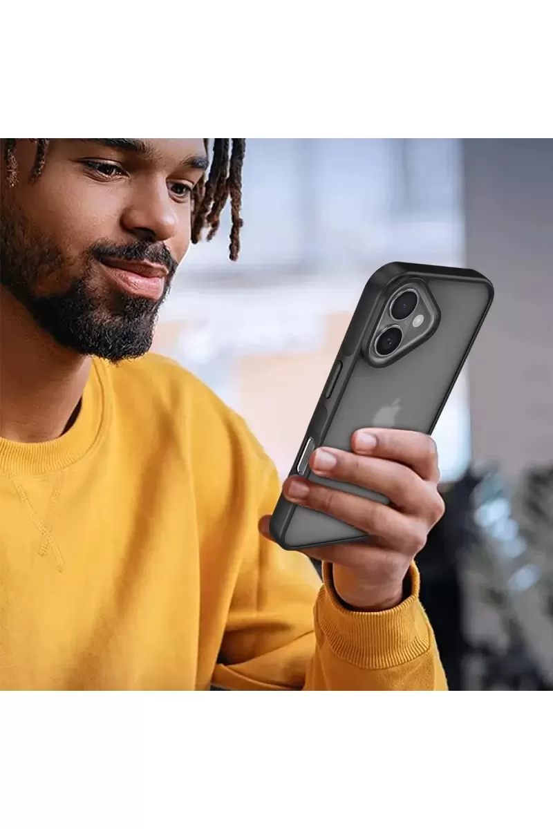 Newface Apple iPhone 16 Kılıf Elegant Kapak - Lacivert