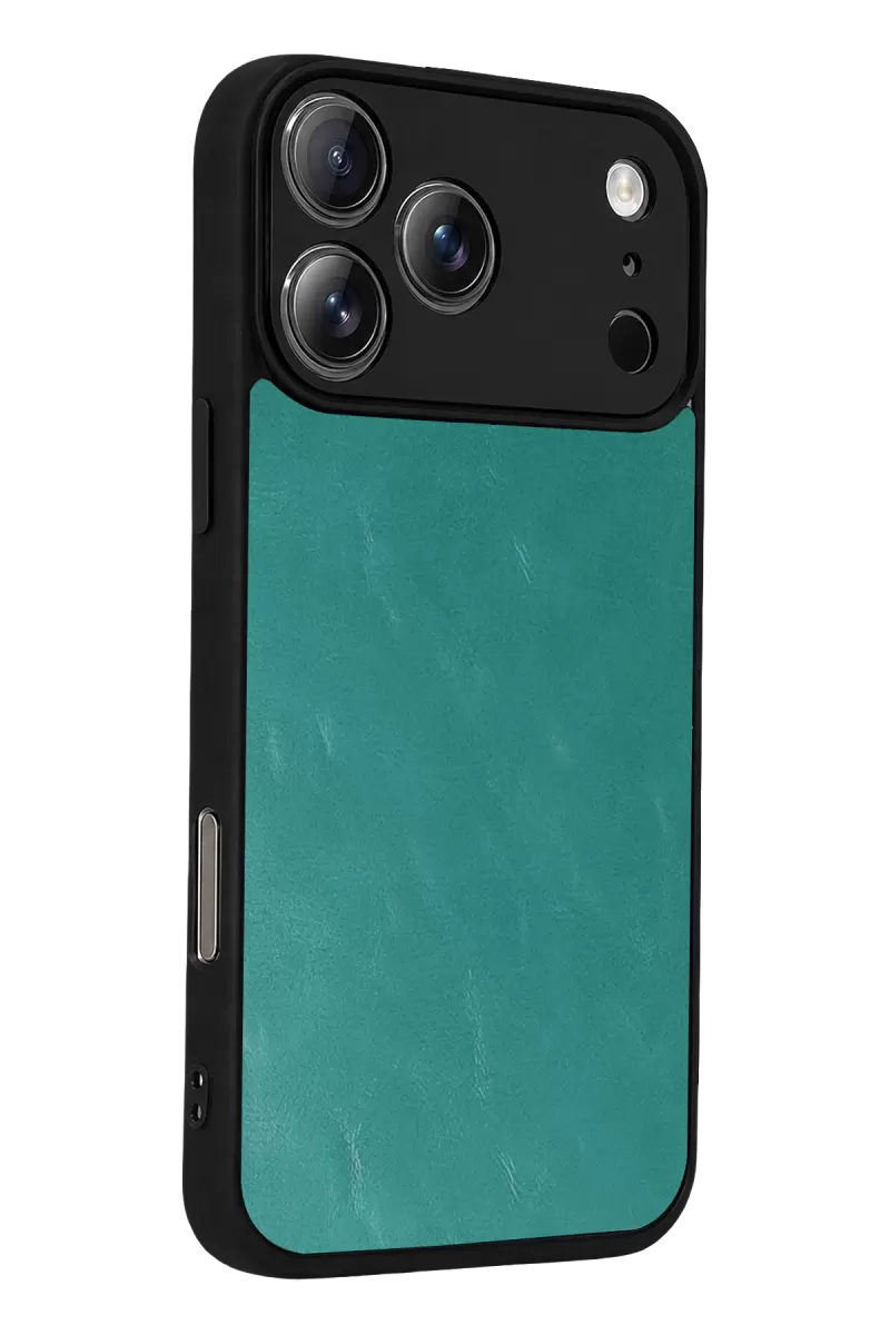 Newface Apple iPhone 17 Pro Aras Deri Kapak - Açık Yeşil