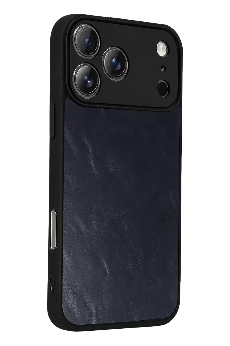Newface Apple iPhone 17 Pro Aras Deri Kapak - Lacivert