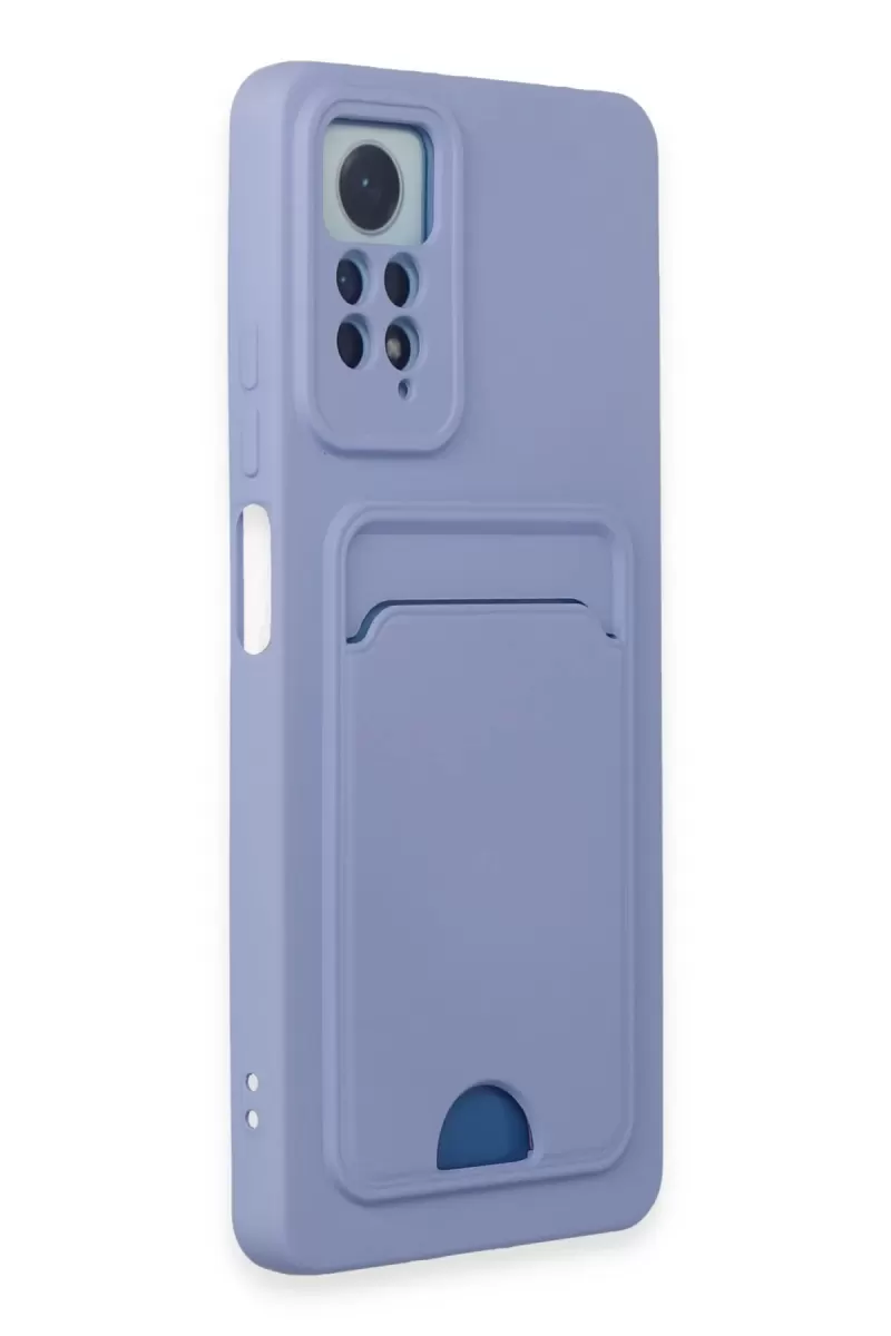 Newface Xiaomi Redmi Note 11 Pro Kılıf Kelvin Kartvizitli Silikon - Lila