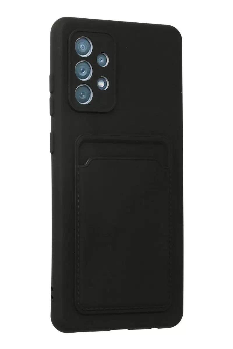 Newface Samsung Galaxy A33 5G Kılıf Kelvin Kartvizitli Silikon - Siyah