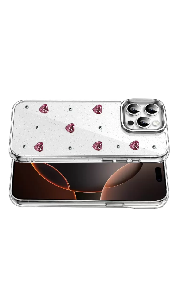 Newface Apple iPhone 15 Pro Max Fiyonk Desenli Kapak - Desen 3