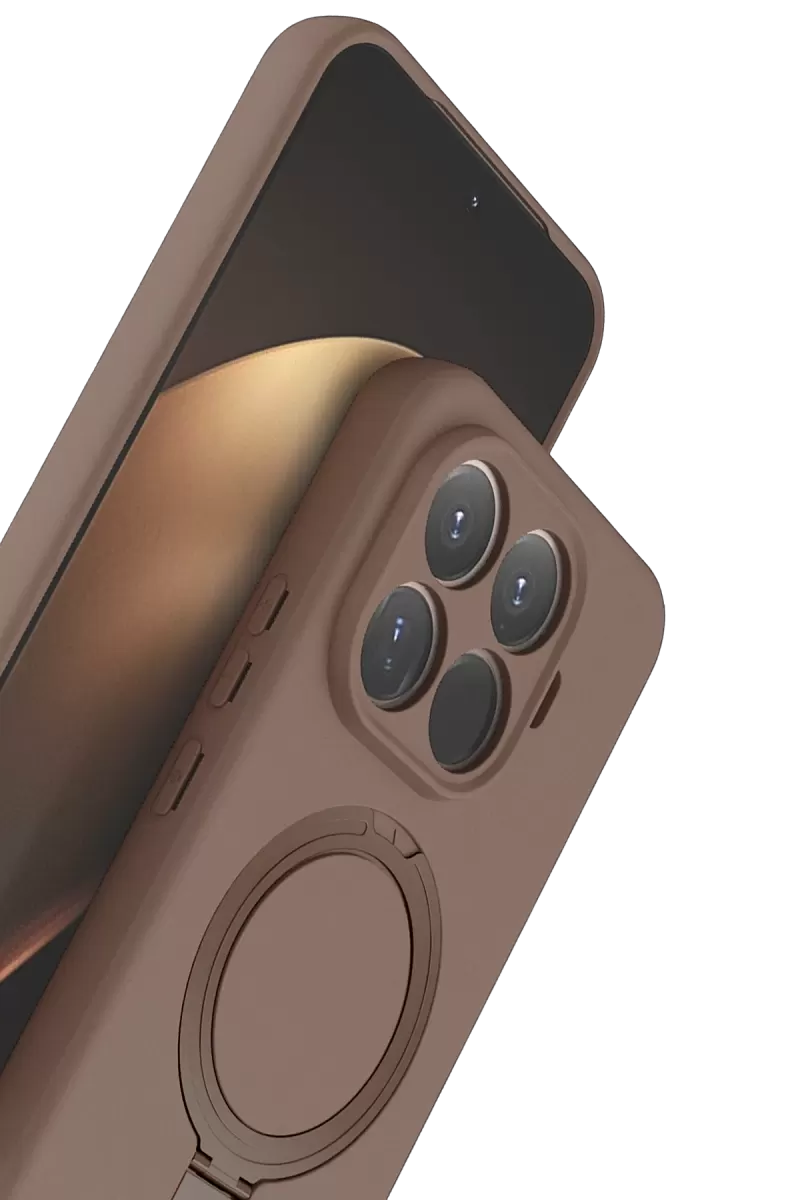 Newface Xiaomi Mi 15T Pro Regal Magsafe Standlı Kapak - Çöl Titanyum