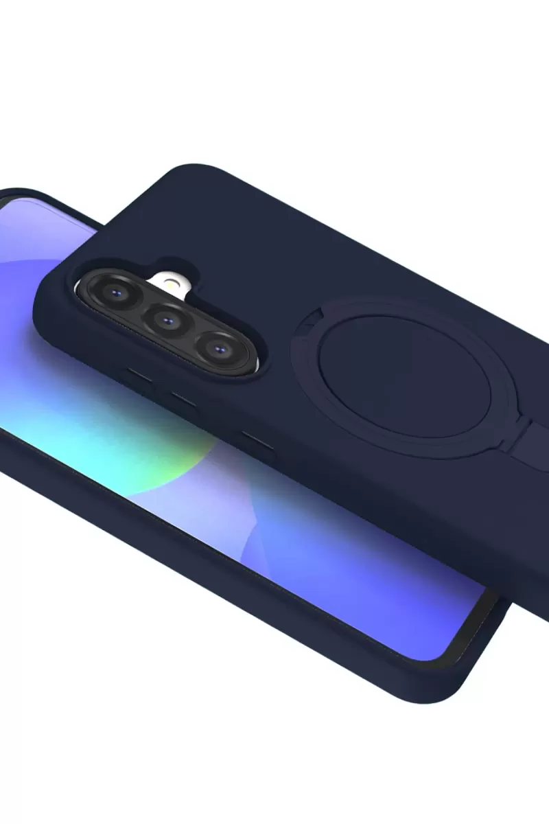 Newface Samsung Galaxy A56 Regal Magsafe Standlı Kapak - Lacivert