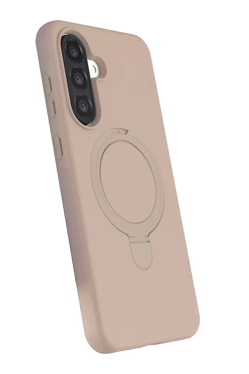Newface Samsung Galaxy A56 Regal Magsafe Standlı Kapak - Çöl Titanyum