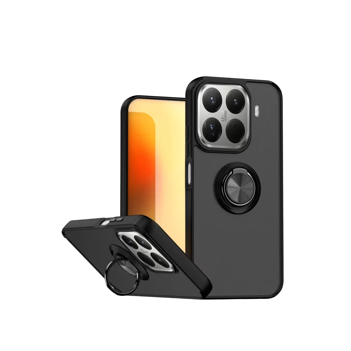 Newface Xiaomi Mi 15T Pro Montreal Yüzüklü Silikon Kapak - Siyah