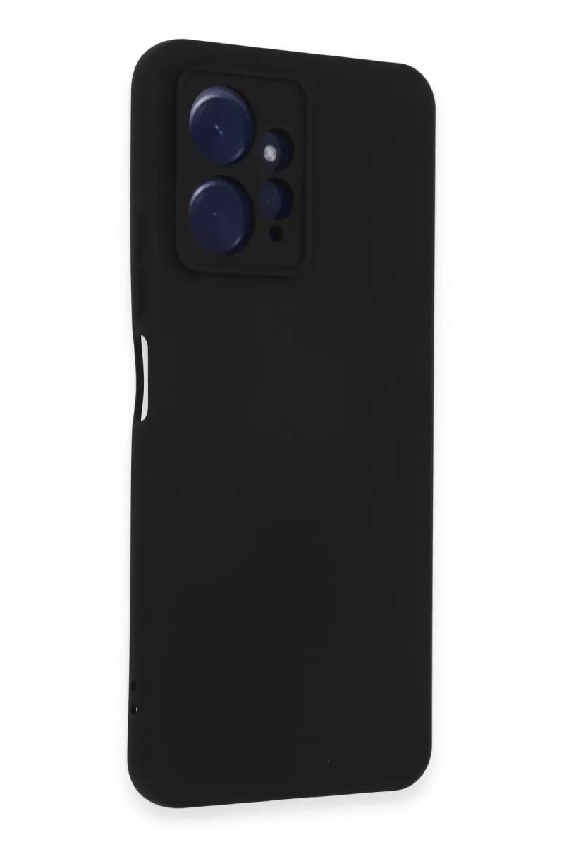 Newface Xiaomi Redmi Note 12 4G Kılıf Nano içi Kadife Silikon - Siyah