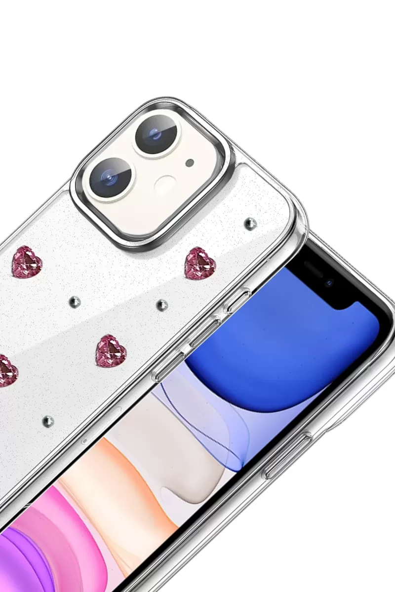 Newface Apple iPhone 12 Fiyonk Desenli Kapak - Desen 3