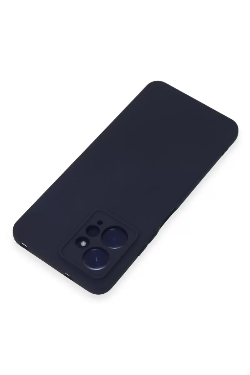 Newface Xiaomi Redmi Note 12 4G Kılıf Nano içi Kadife Silikon - Lacivert