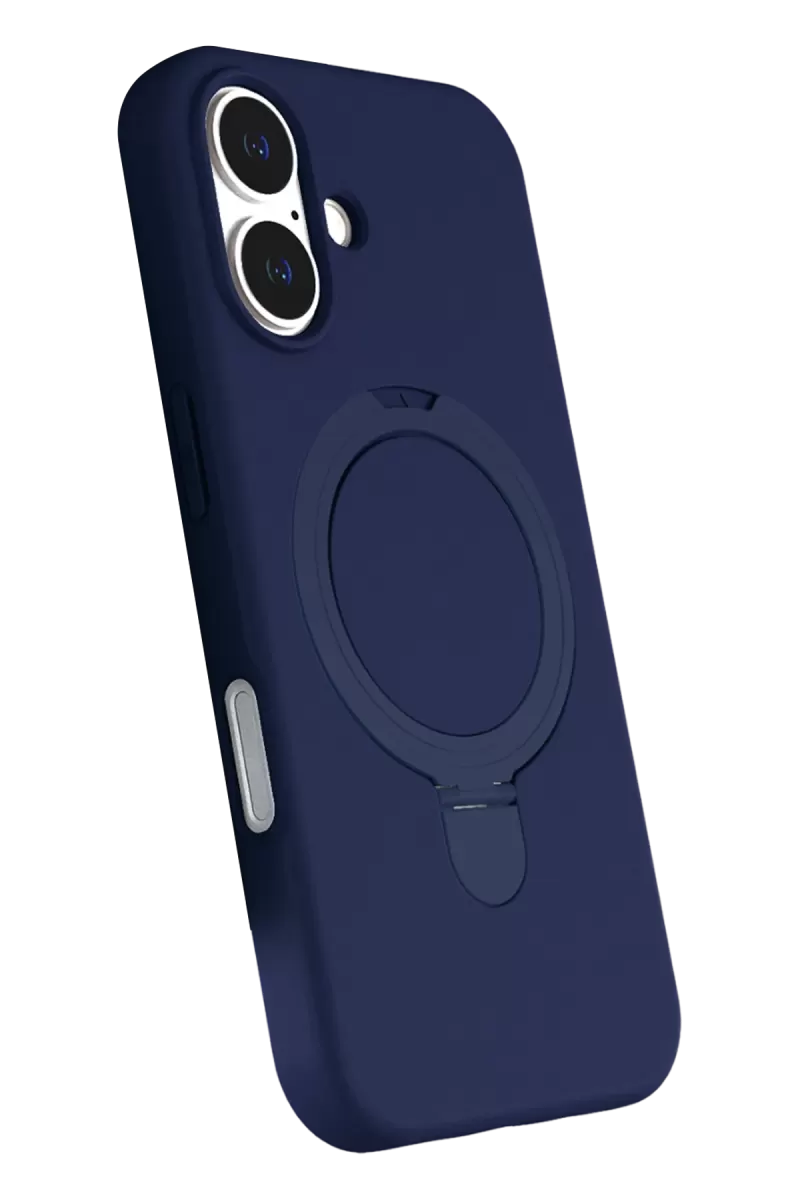 Newface Apple iPhone 17 Regal Magsafe Standlı Kapak - Lacivert