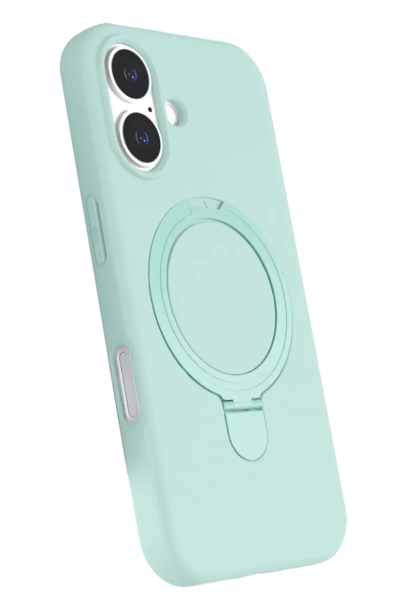 Newface Apple iPhone 17 Regal Magsafe Standlı Kapak - Su Yeşili