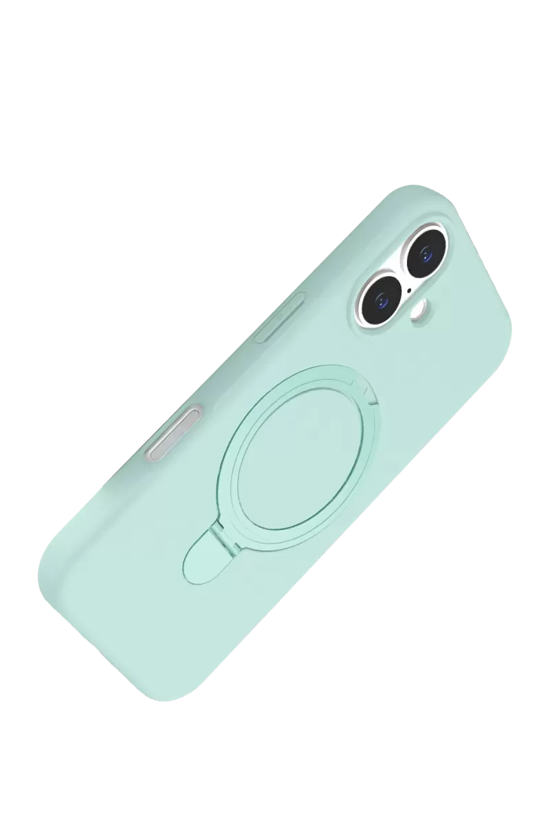 Newface Apple iPhone 17 Regal Magsafe Standlı Kapak - Su Yeşili
