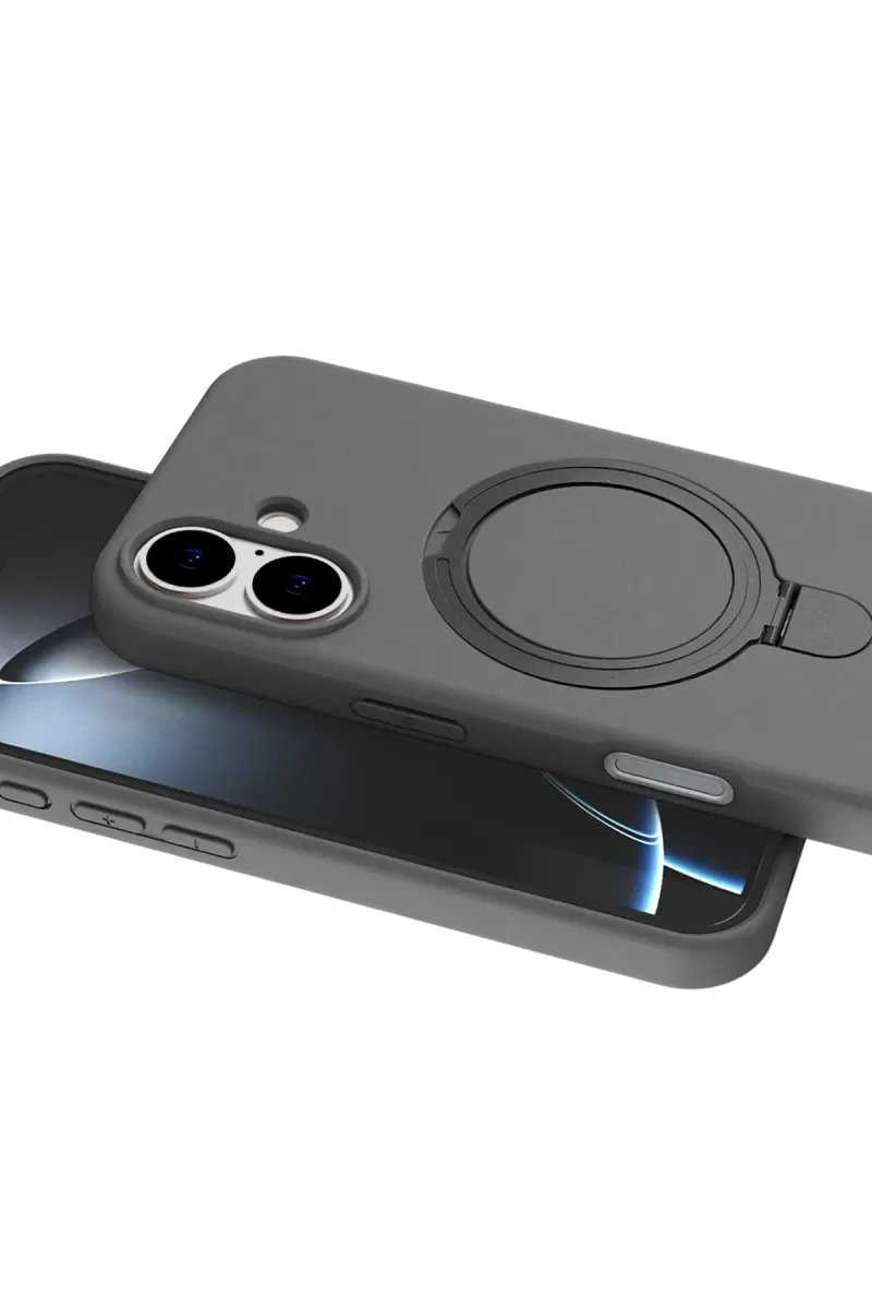Newface Apple iPhone 17 Regal Magsafe Standlı Kapak - Titan Gri