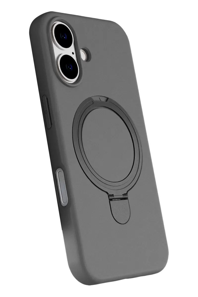 Newface Apple iPhone 17 Regal Magsafe Standlı Kapak - Titan Gri