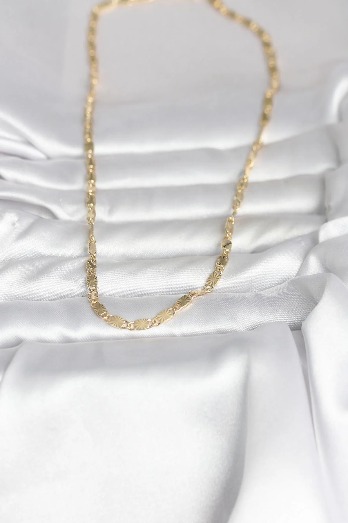 CM 14K Gold Renk Lazer Model 45 cm Kadın Kolye