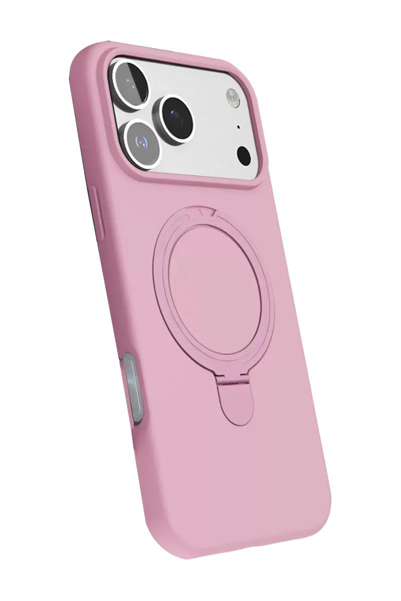Newface Apple iPhone 17 Pro Max Regal Magsafe Standlı Kapak - Açık Pembe