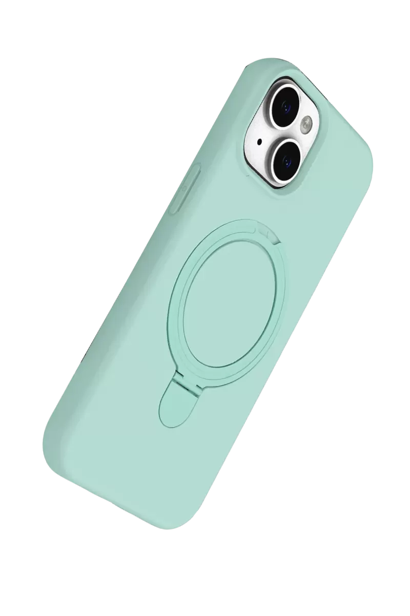 Newface Apple iPhone 14 Regal Magsafe Standlı Kapak - Su Yeşili