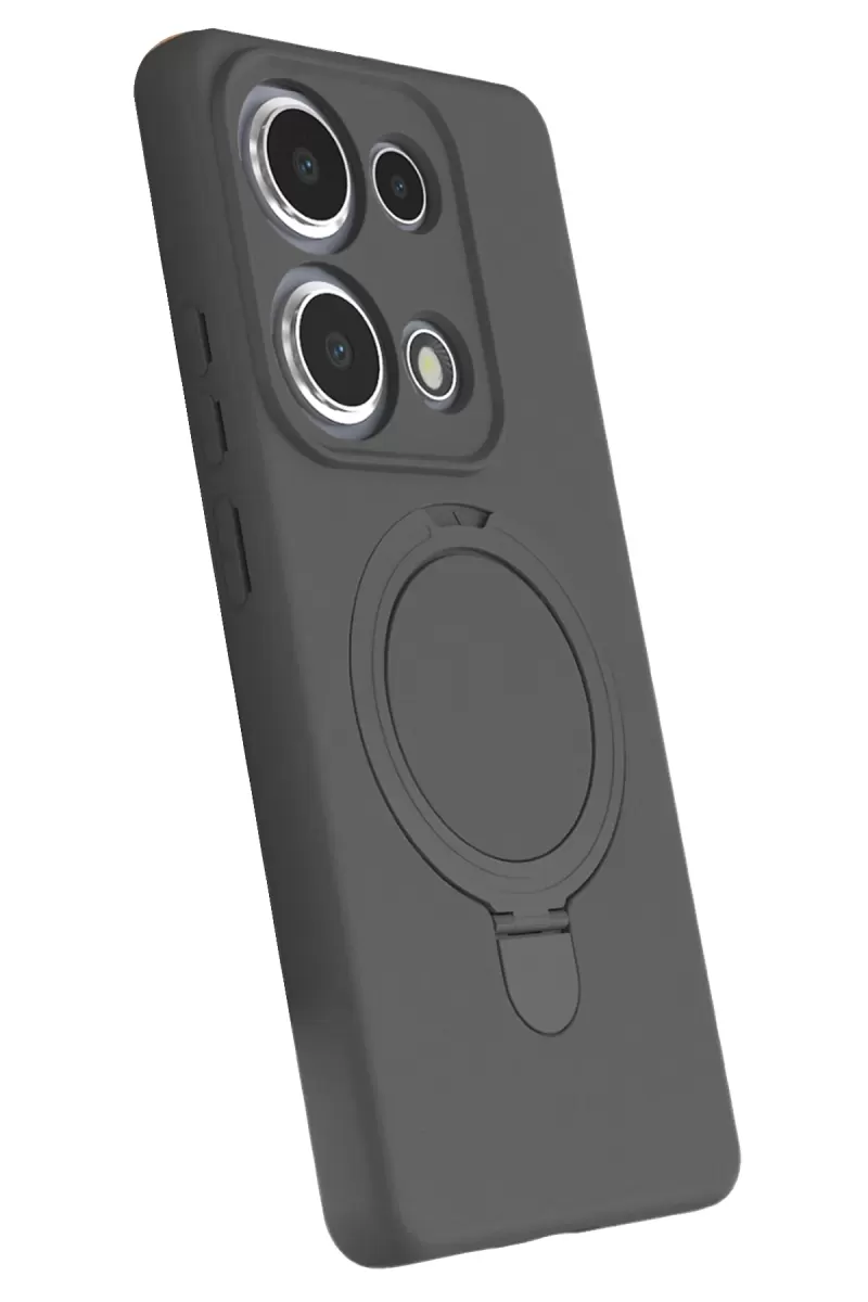 Newface Xiaomi Redmi Note 13 Pro 4G Regal Magsafe Standlı Kapak - Titan Gri