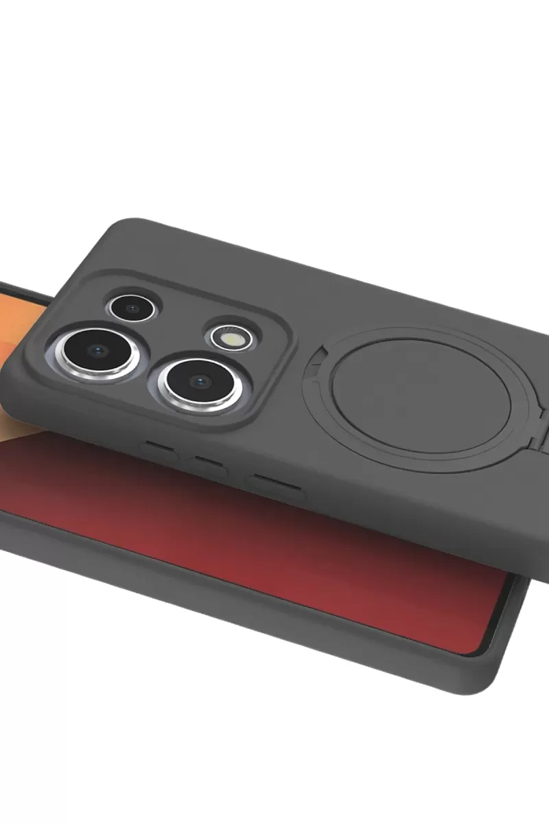 Newface Xiaomi Redmi Note 13 Pro 4G Regal Magsafe Standlı Kapak - Titan Gri