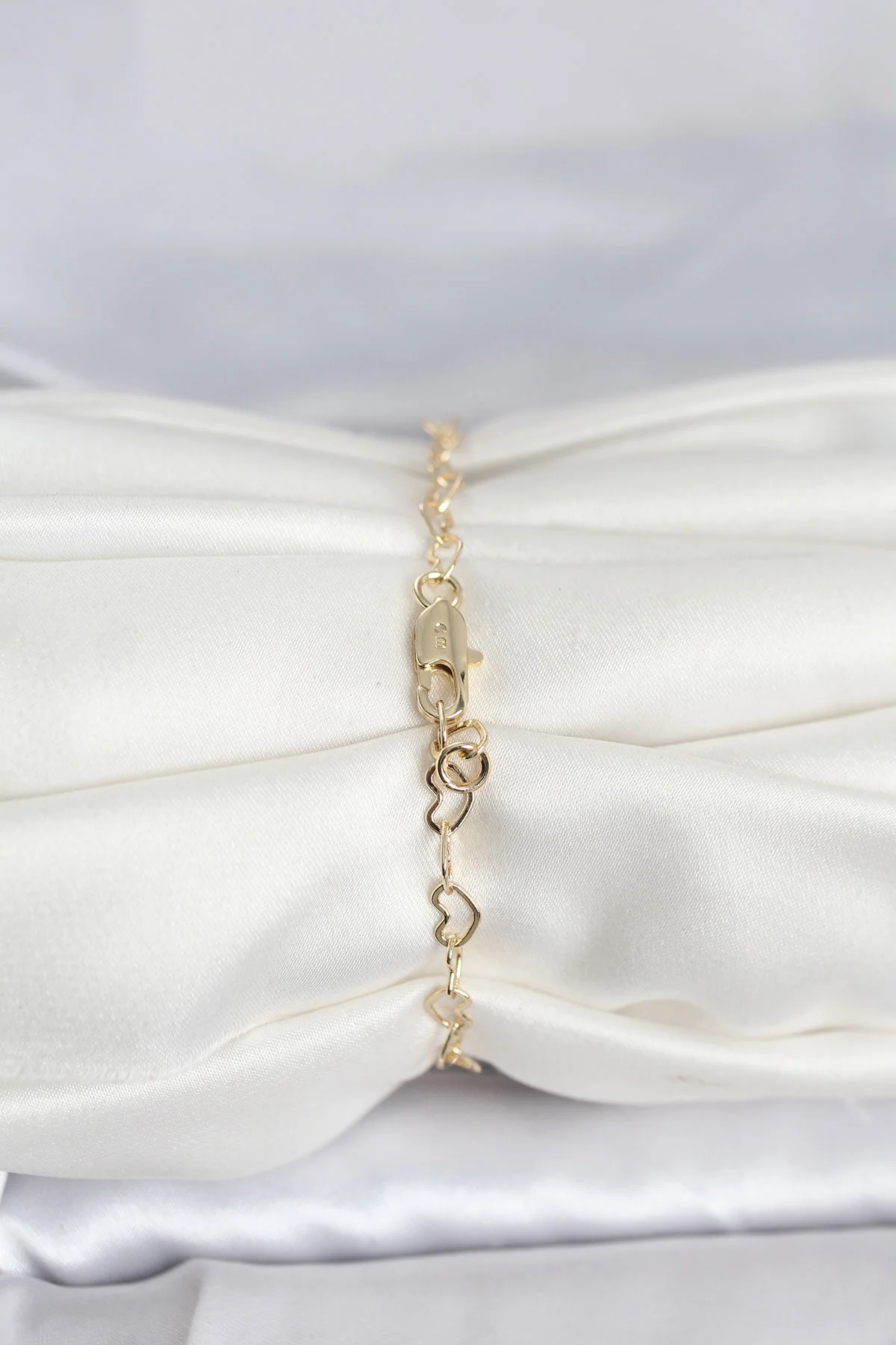 CM 14K Gold Renk Kalpli Zincir Model Kadın Bileklik