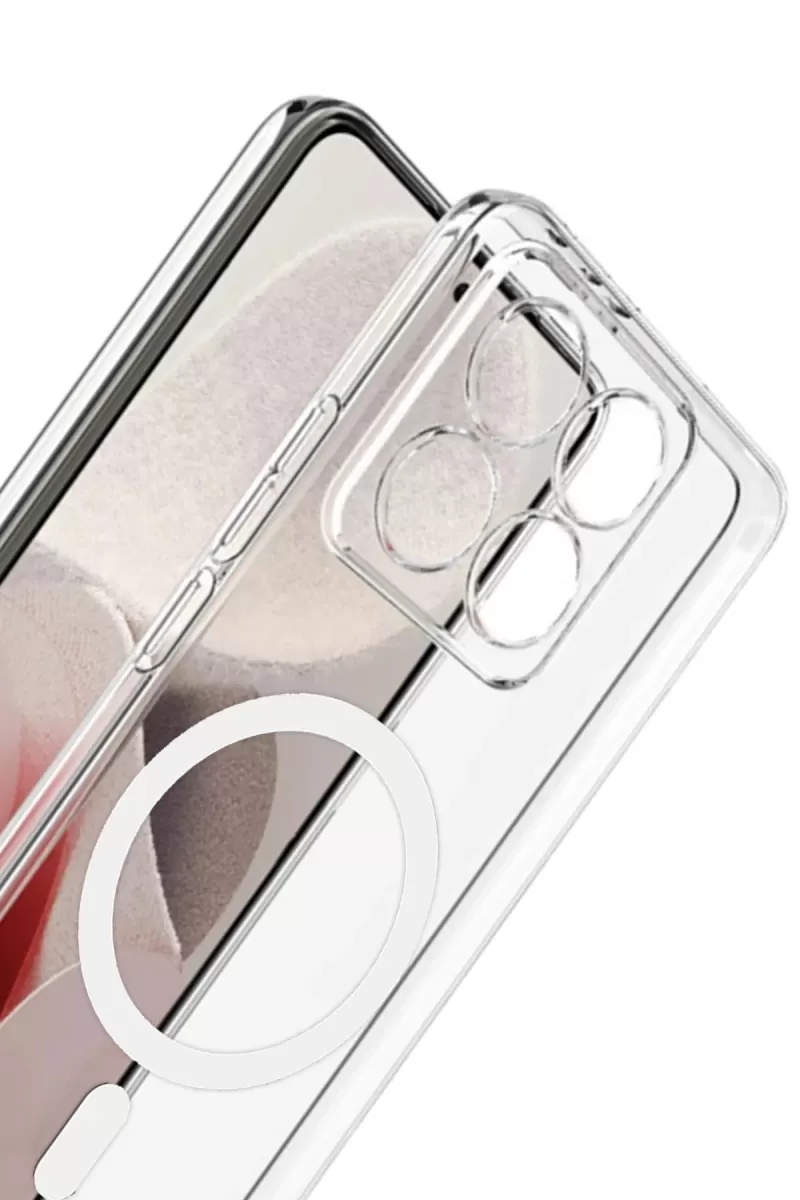 Newface Xiaomi Mi 14T Pro Combo Sert Şeffaf Magsafe Kapak - Şeffaf