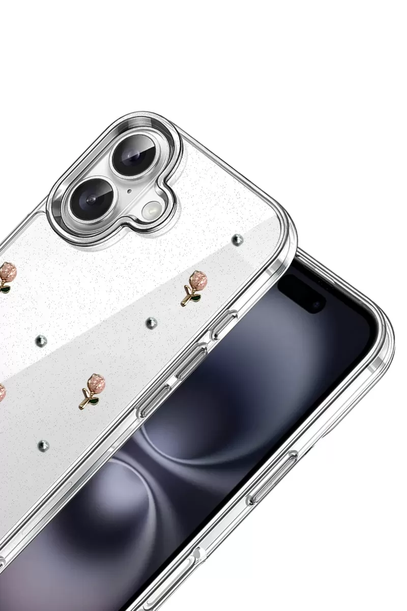 Newface Apple iPhone 16 Fiyonk Desenli Kapak - Desen 6