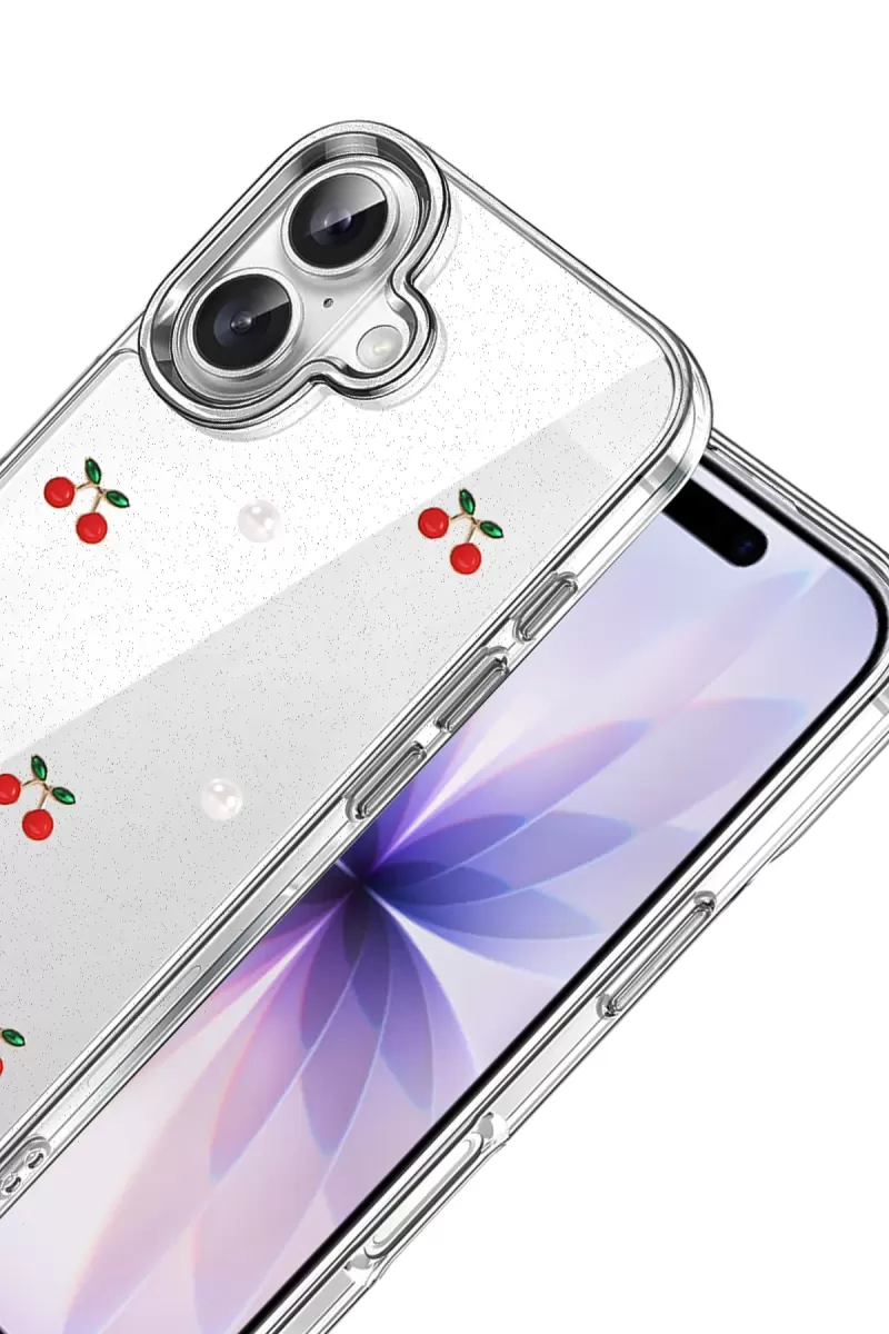 Newface Apple iPhone 16 Fiyonk Desenli Kapak - Desen 9