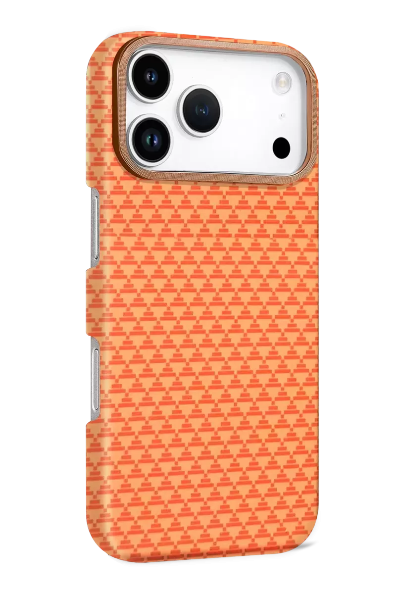 Newface Apple iPhone 17 Pro Max Vega Magsafe Kapak - Parlak Turuncu