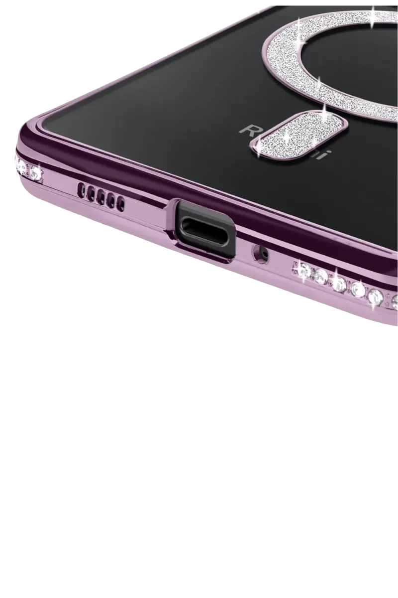 Newface Xiaomi Redmi 14C Joke Simli Magneticsafe Kılıf - Derin Mor