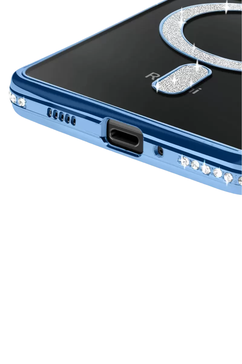 Newface Xiaomi Redmi 14C Joke Simli Magneticsafe Kılıf - Mavi