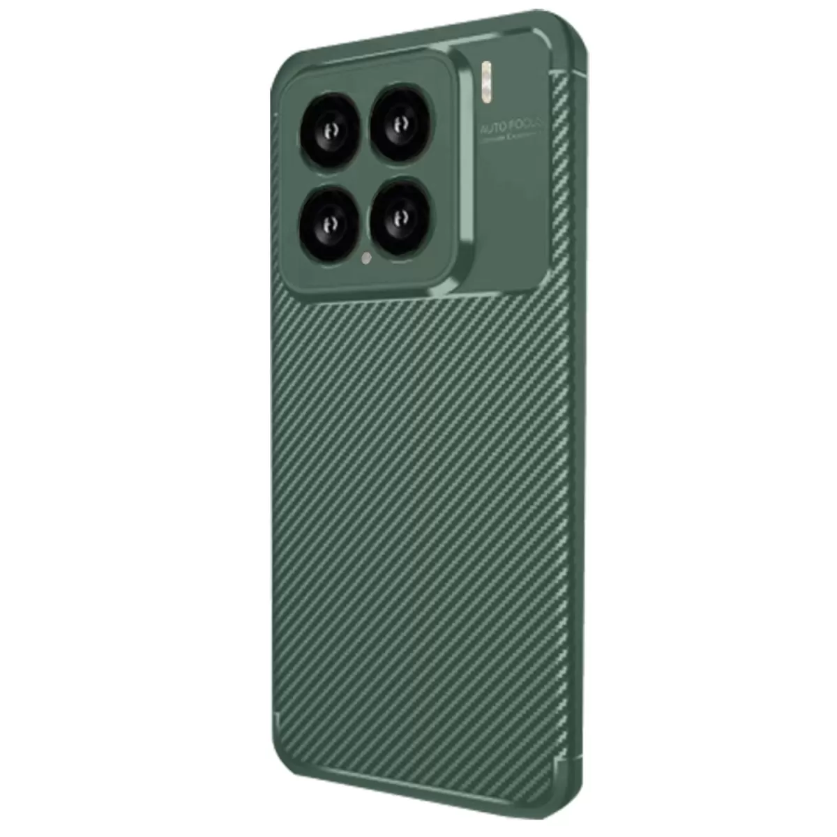 Newface Xiaomi Mi 15 Kılıf Auto Focus Karbon Kapak - Koyu Yeşil