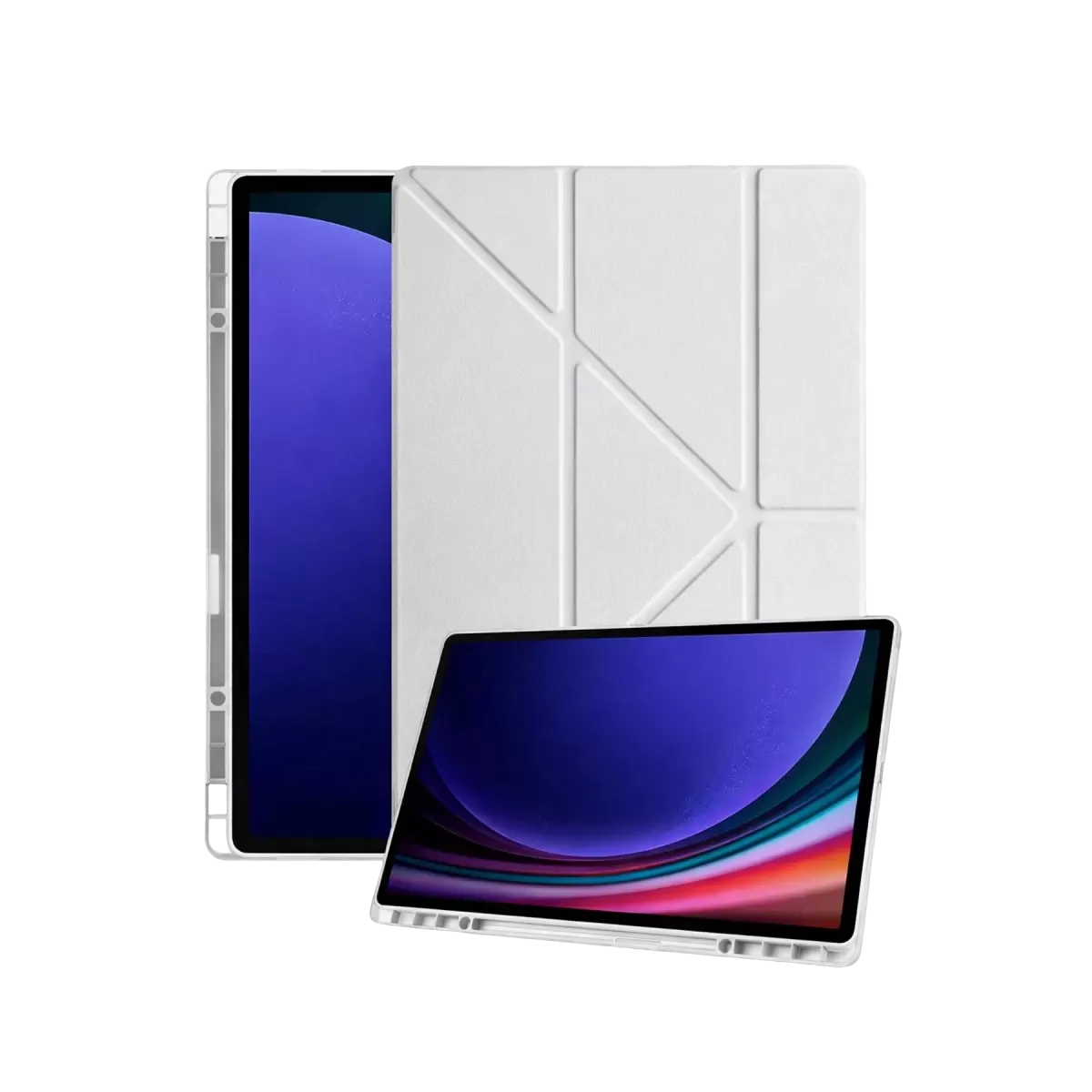 Newface Samsung Galaxy X930 Tab S11 Ultra 14.6 Kalemlikli Mars Tablet Kılıfı - Gri