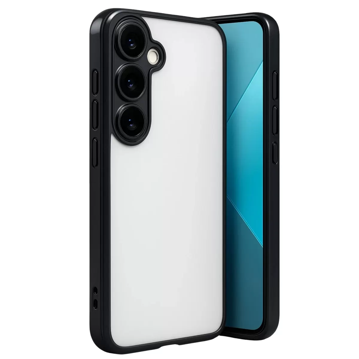 Newface Samsung Galaxy A24 4G Prime Kılıf Razer Lensli Silikon - Siyah