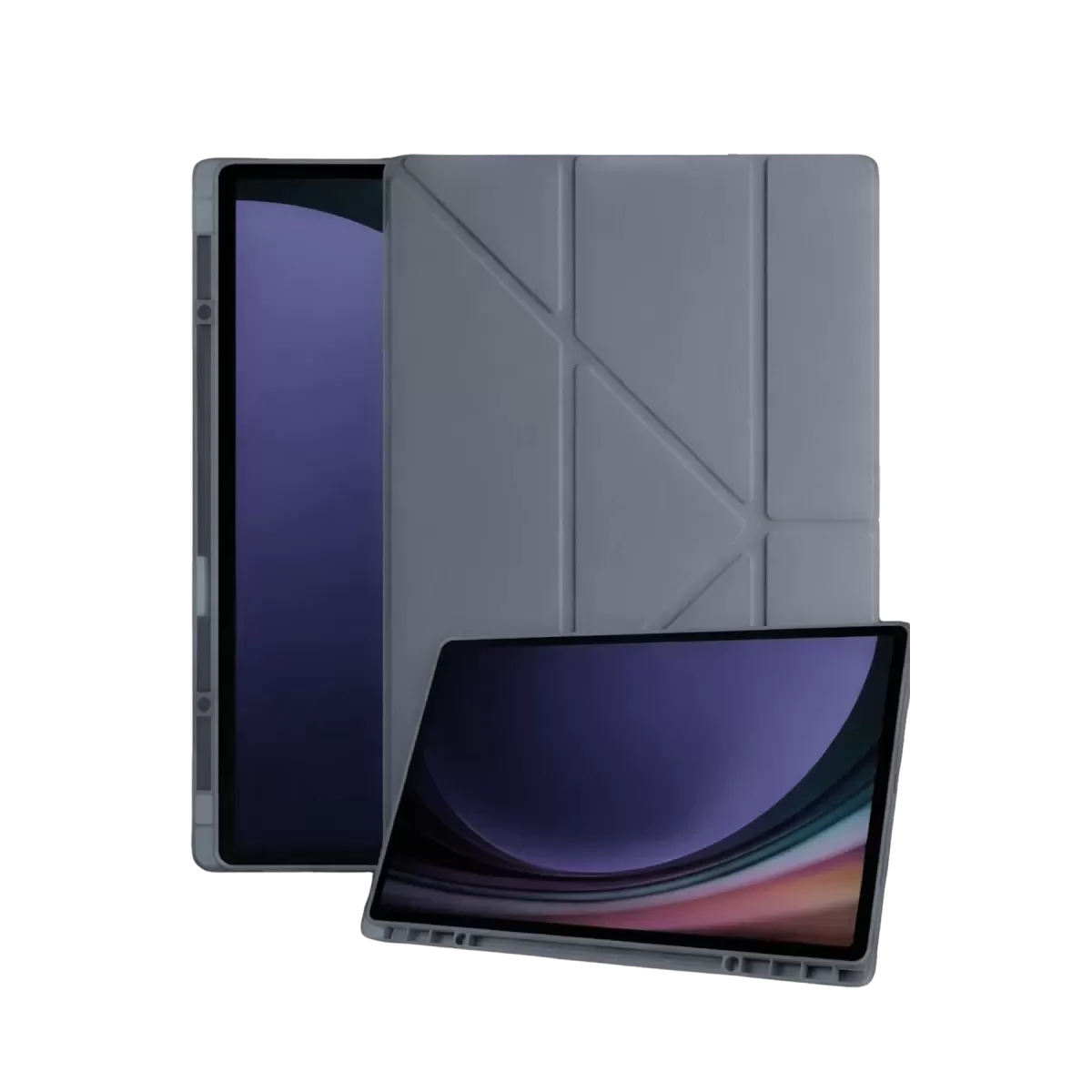 Newface Samsung Galaxy Tab A11 Kalemlikli Mars Tablet Kılıfı - Koyu Gri
