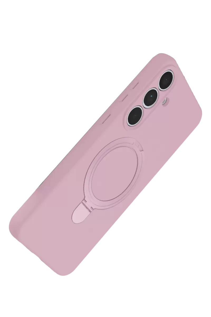 Newface Samsung Galaxy S24 FE Regal Magsafe Standlı Kapak - Açık Pembe