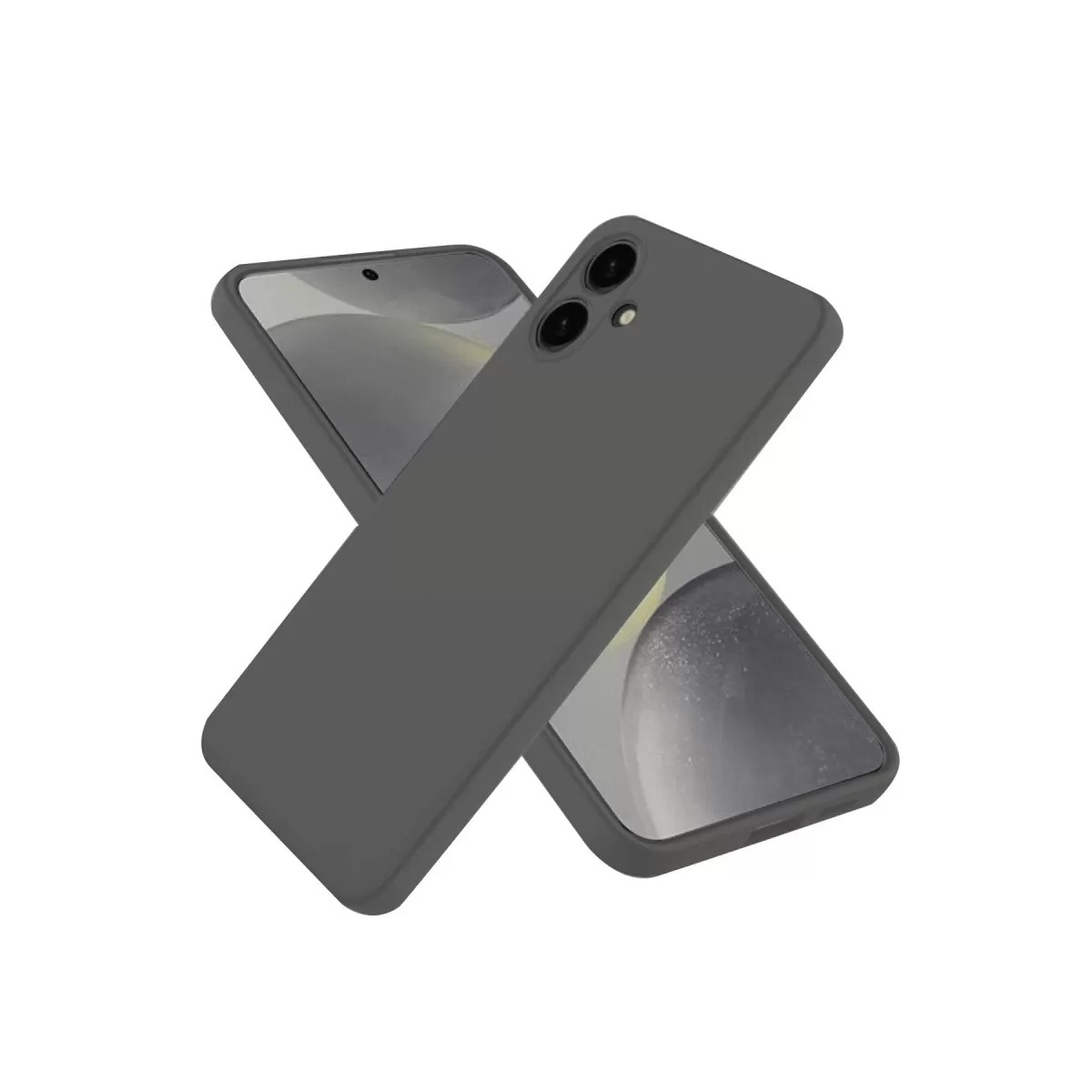 Newface Samsung Galaxy A06 Kılıf First Silikon - Gri