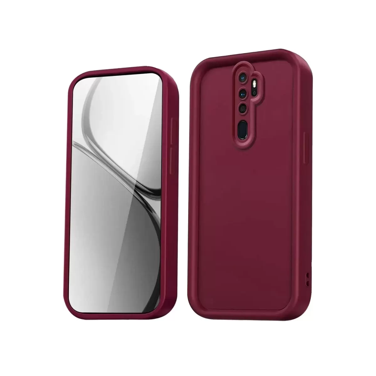 Newface Xiaomi Redmi Note 8 Pro Kılıf Viera Silikon - Bordo