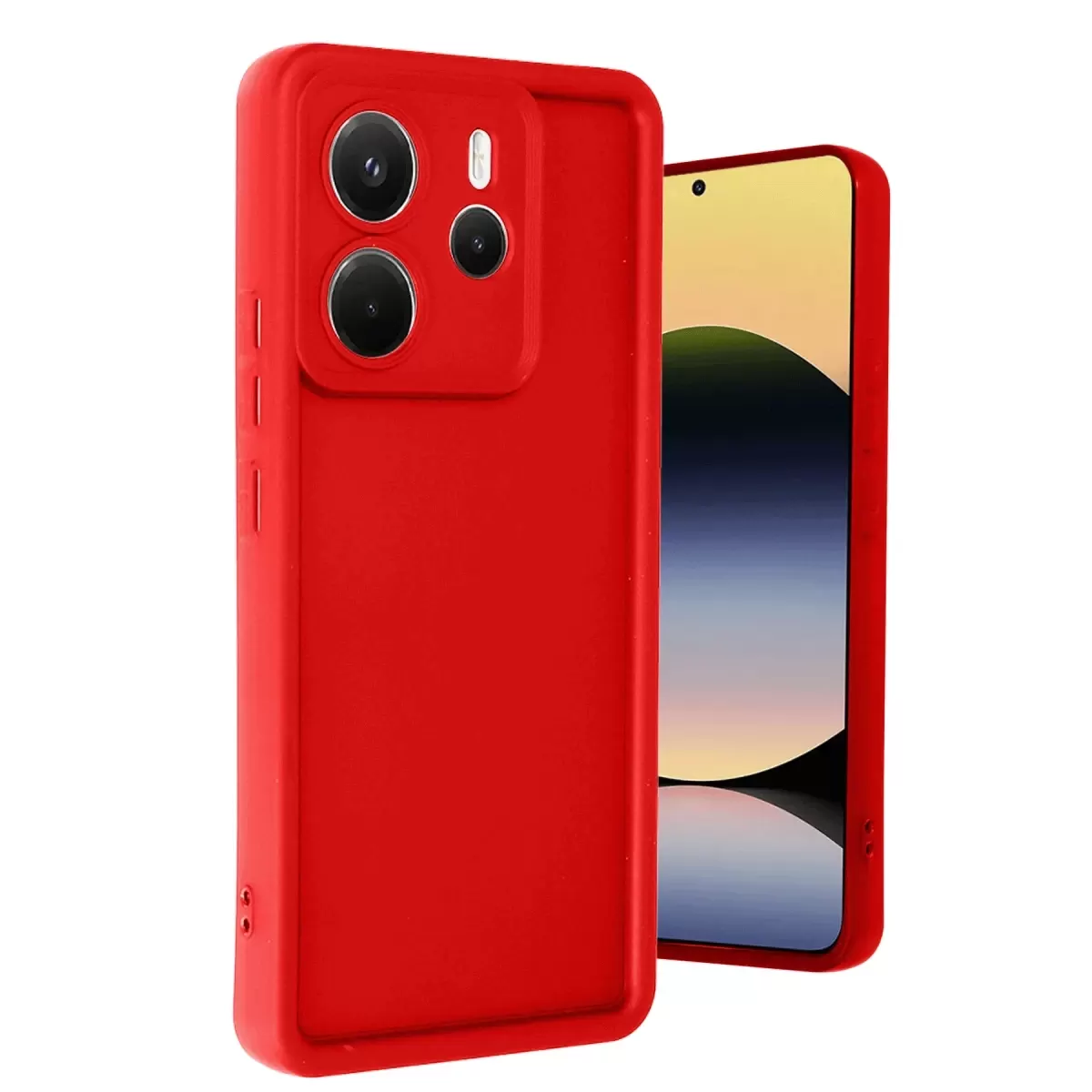 Newface Xiaomi Redmi Note 14 4G Kılıf Viera Silikon - Kırmızı
