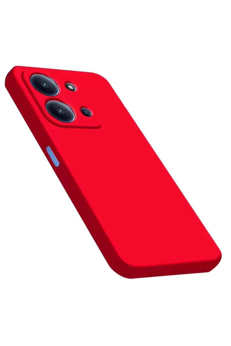 Newface Xiaomi Redmi 15C 4G Nano içi Kadife Silikon - Kırmızı