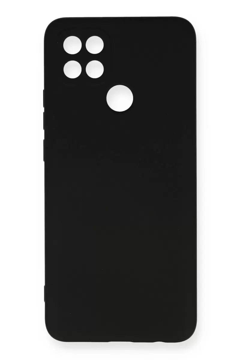 Newface Oppo A15 Kılıf Nano içi Kadife Silikon - Siyah