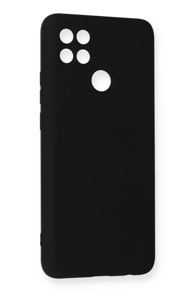 Newface Oppo A15 Kılıf Nano içi Kadife Silikon - Siyah