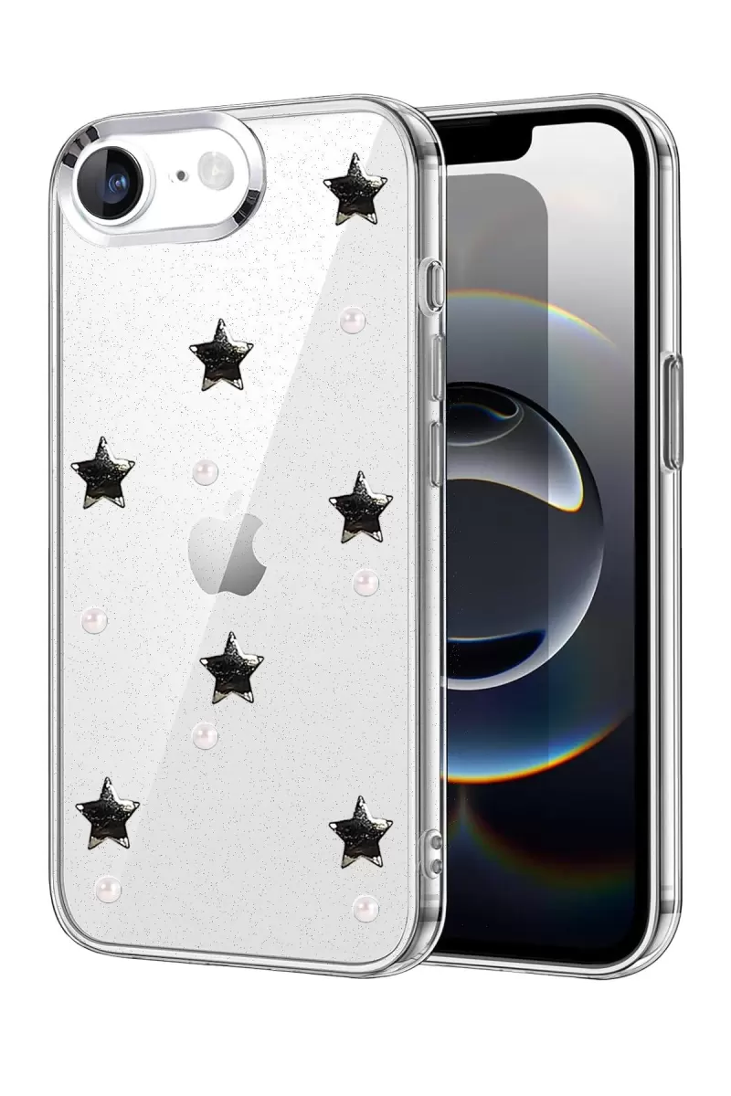 Newface Apple iPhone 16E Fiyonk Desenli Kapak - Desen 7