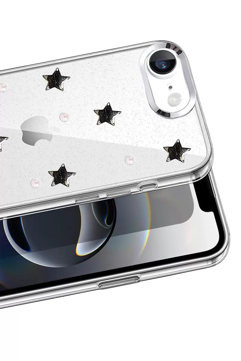 Newface Apple iPhone 16E Fiyonk Desenli Kapak - Desen 7
