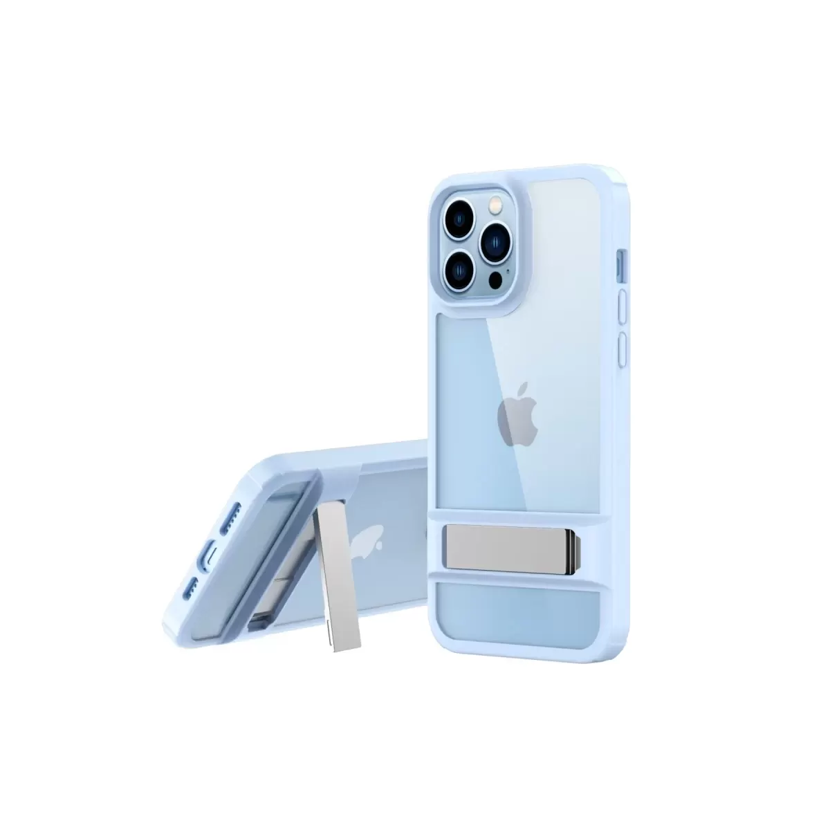 Newface Apple iPhone 13 Pro Kılıf Rolet Stand Kapak - Sierra Blue