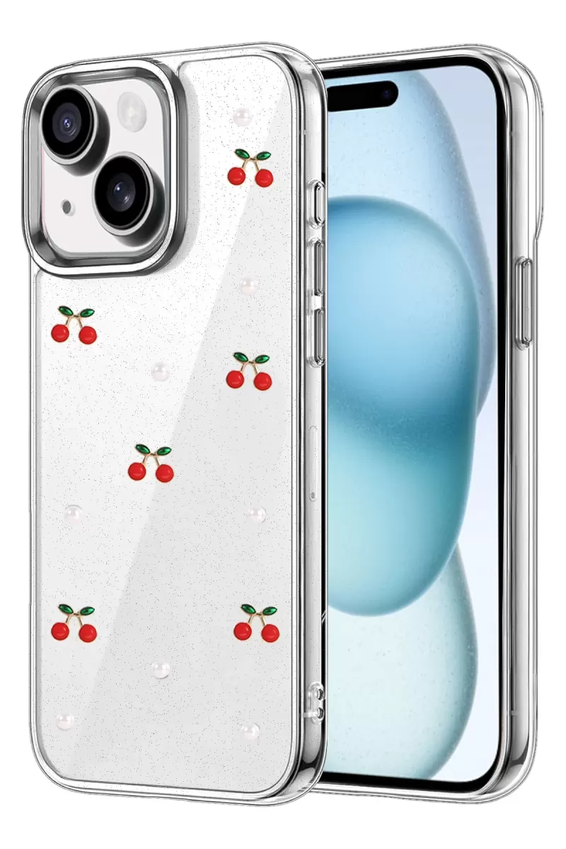 Newface Apple iPhone 14 Fiyonk Desenli Kapak - Desen 9