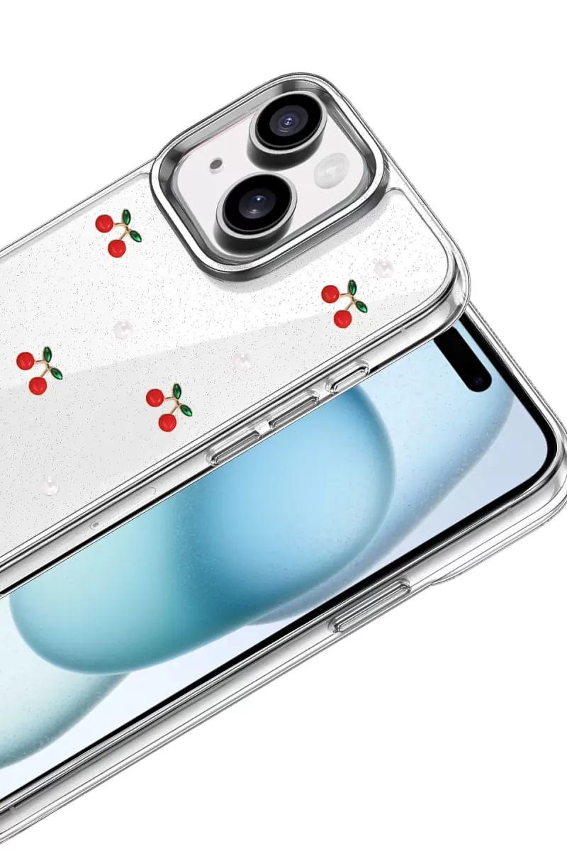Newface Apple iPhone 14 Fiyonk Desenli Kapak - Desen 9