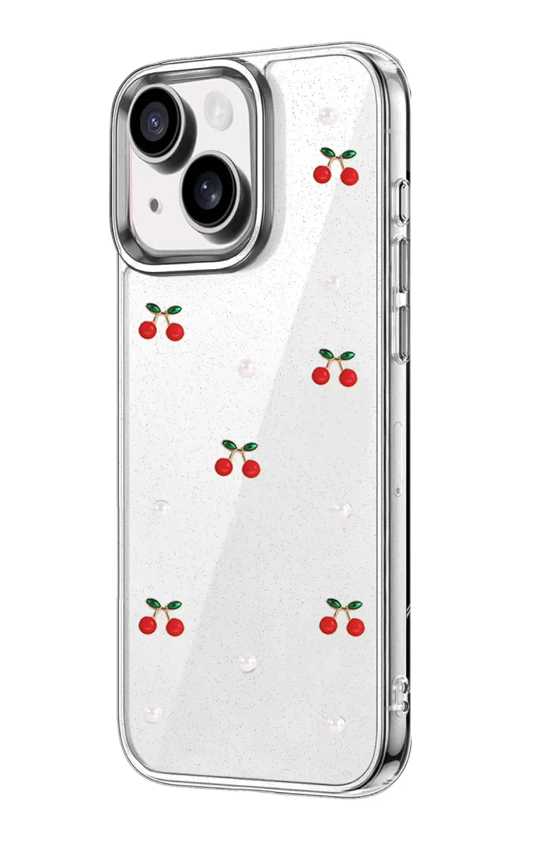 Newface Apple iPhone 14 Fiyonk Desenli Kapak - Desen 9