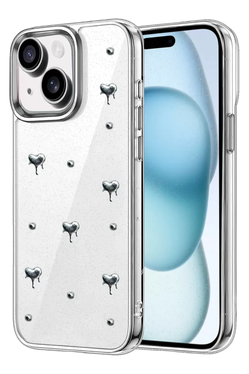 Newface Apple iPhone 15 Fiyonk Desenli Kapak - Desen 1