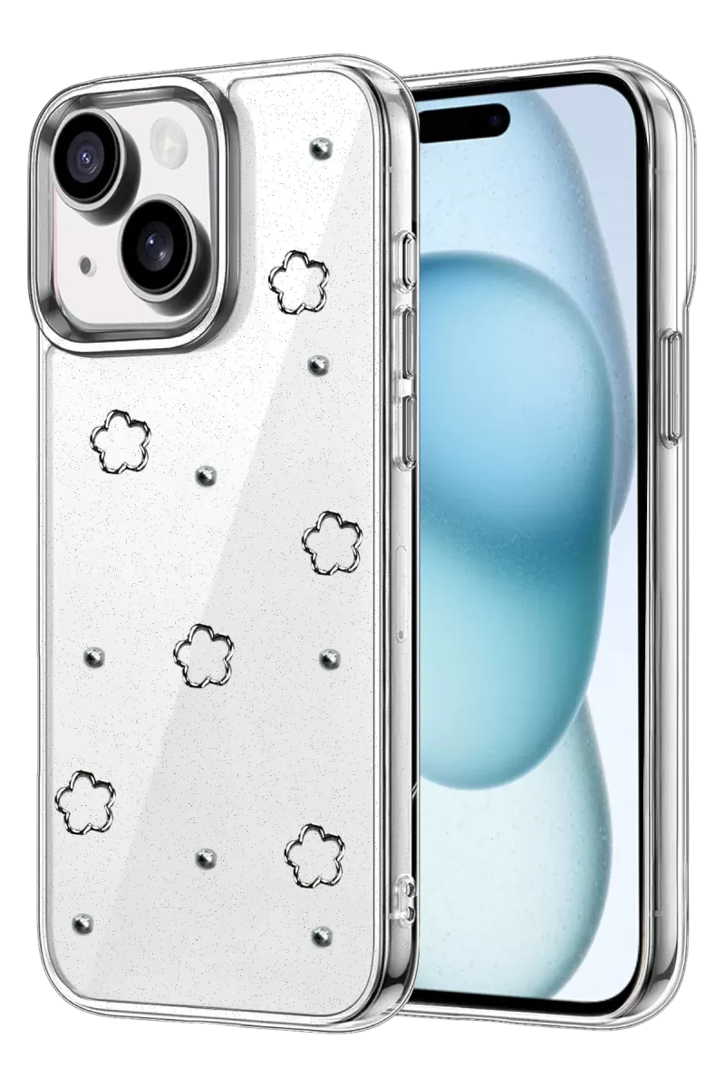 Newface Apple iPhone 15 Fiyonk Desenli Kapak - Desen 2